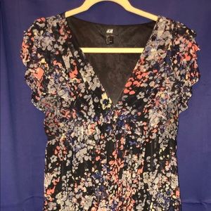 H&M floral baby doll dress
